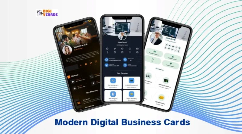 Digital business cards for businesses